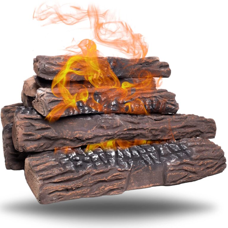 What are Fake Gas Fireplace Logs Made of