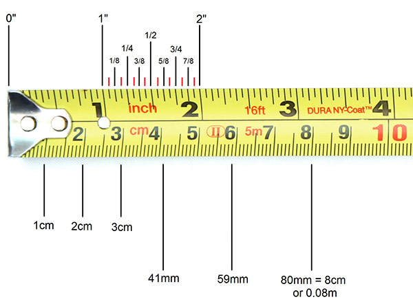 What are the Marking on a Tape Measure