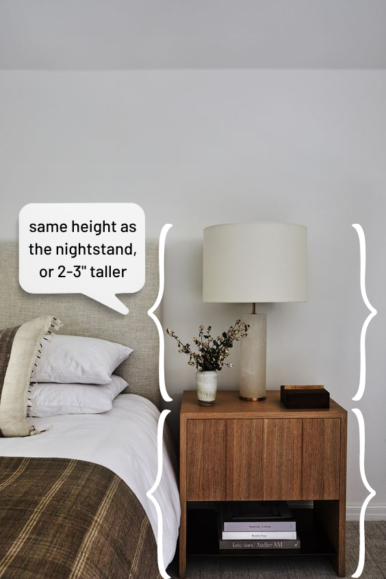 What is the Right Size Lamp for a Bedside Table